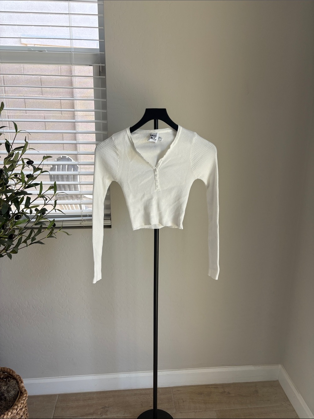 Princess Polly White Button Up Long Sleeve
